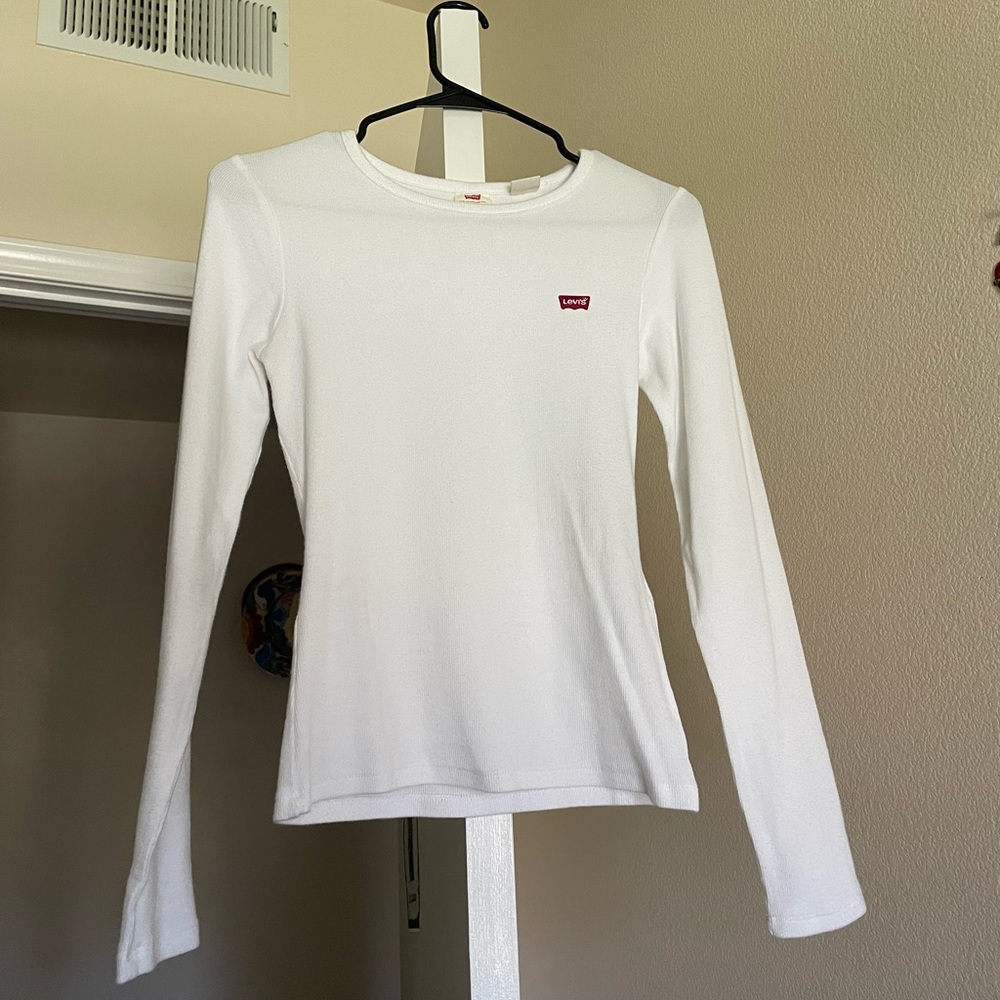 Levi's White Long Sleeve T-Shirt